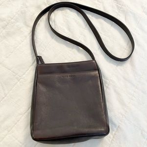 Vintage Brown Leather Nine West Crossbody